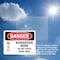 Signmission Renovation Work Do Not Enter Work Area Danger Sign, Plastic, 10in W x 7in L, 2PK OS-2PACK-DS-P-710-L-1752 - alternate 7